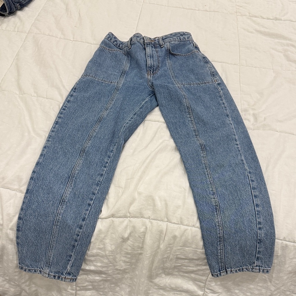 Zara jeans mom fit